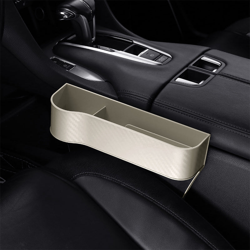 Car Seat Organizer with Cup Holder | Console Side Pockets Storage Box for Enhanced Organization