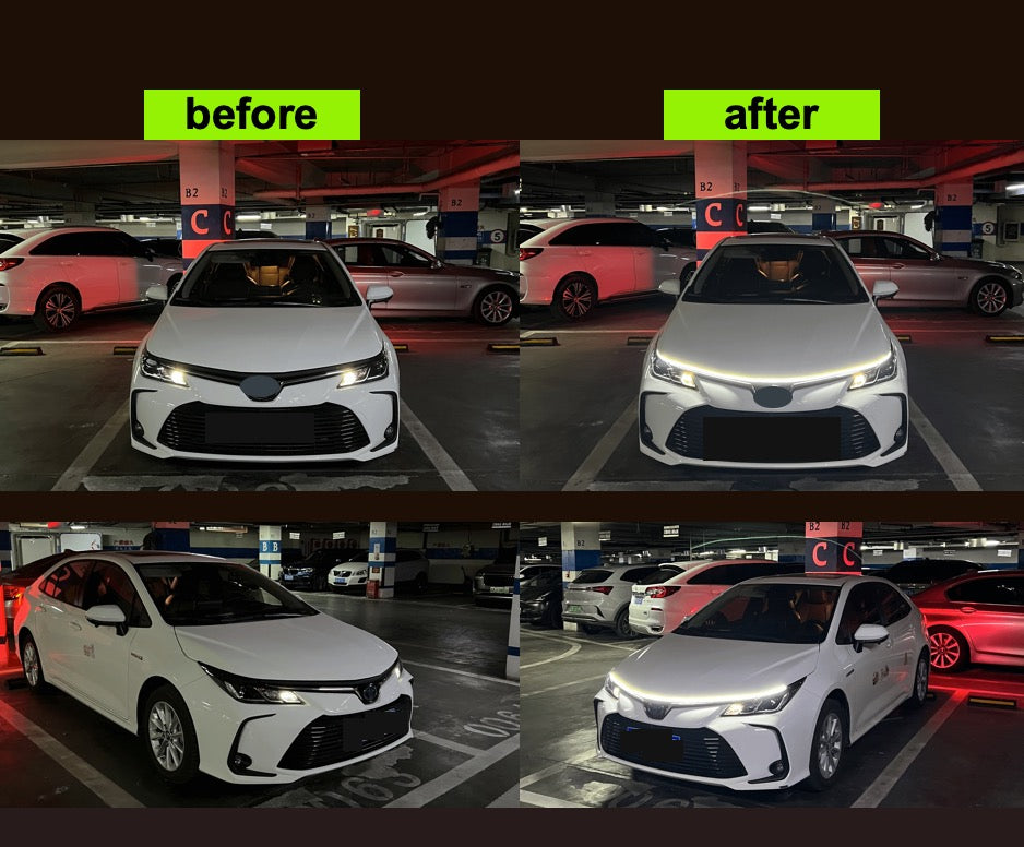 Car LED Hood Light - 12V, Universal High-Intensity LED - Car Light Accessories