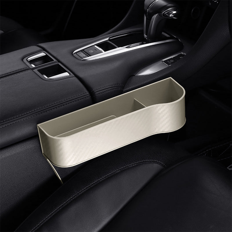 Car Seat Organizer with Cup Holder | Console Side Pockets Storage Box for Enhanced Organization