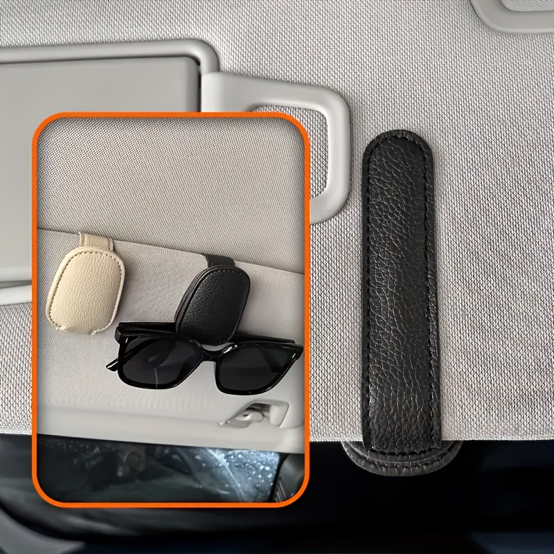 1pcs Universal Car Sun Visor Glasses Clip, Vehicle Interior Accessories