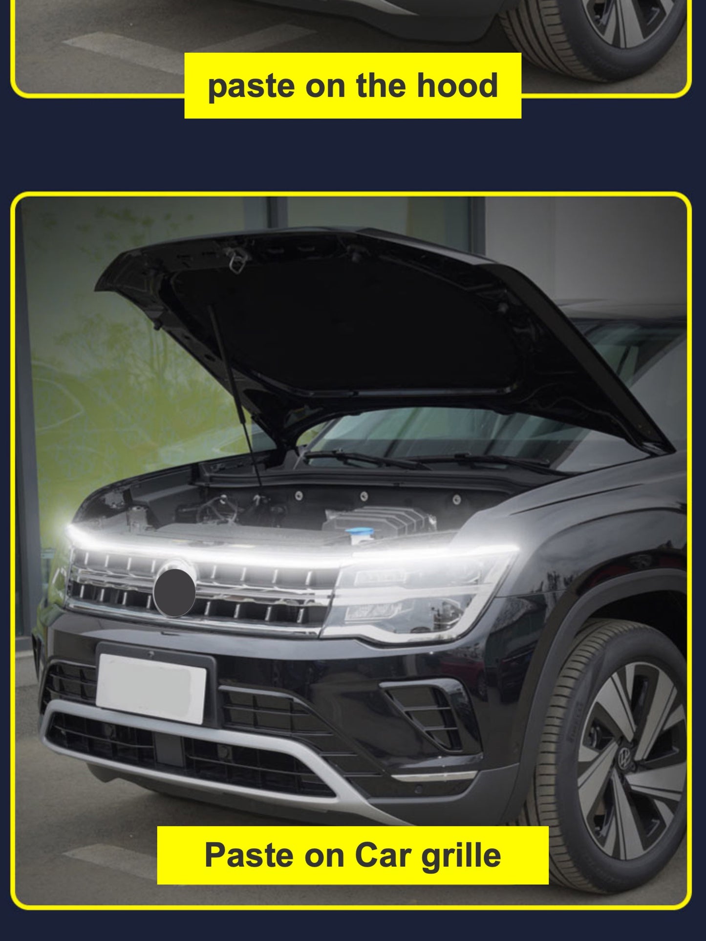 Car LED Hood Light - 12V, Universal High-Intensity LED - Car Light Accessories