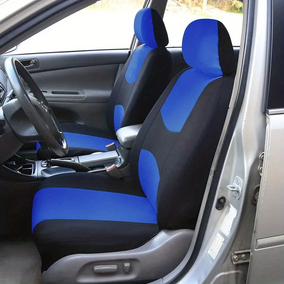 Polyester Universal Fit Car Seat Cover Full Set for 5 Seats Cars