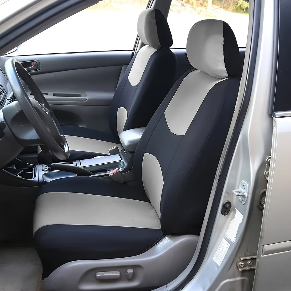 Polyester Universal Fit Car Seat Cover Full Set for 5 Seats Cars