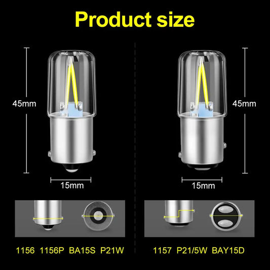 1pc Super Bright COB Led Bulbs 12V