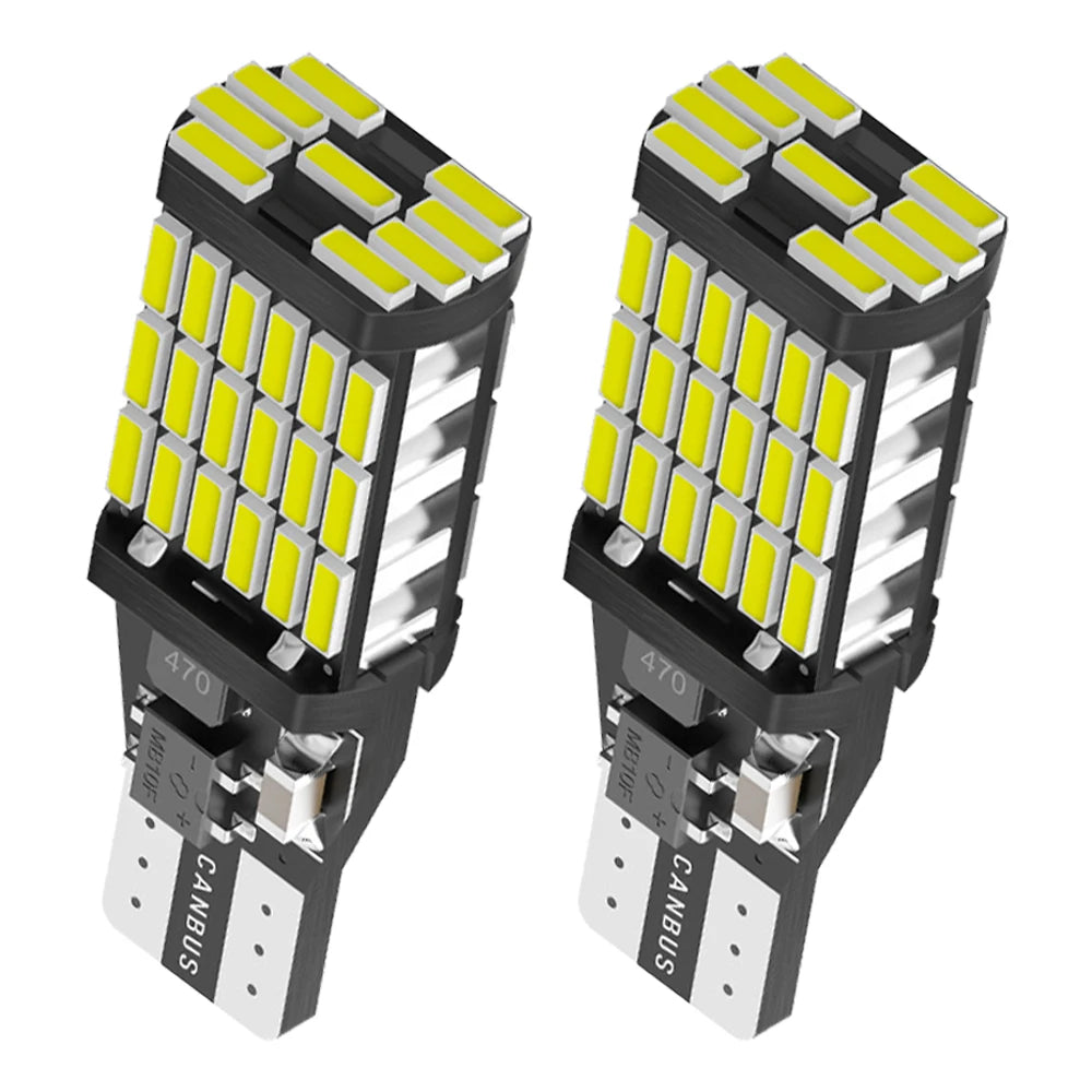 10PCS T15 LED Bulbs High Power 4014SMD Super Bright 1200LM