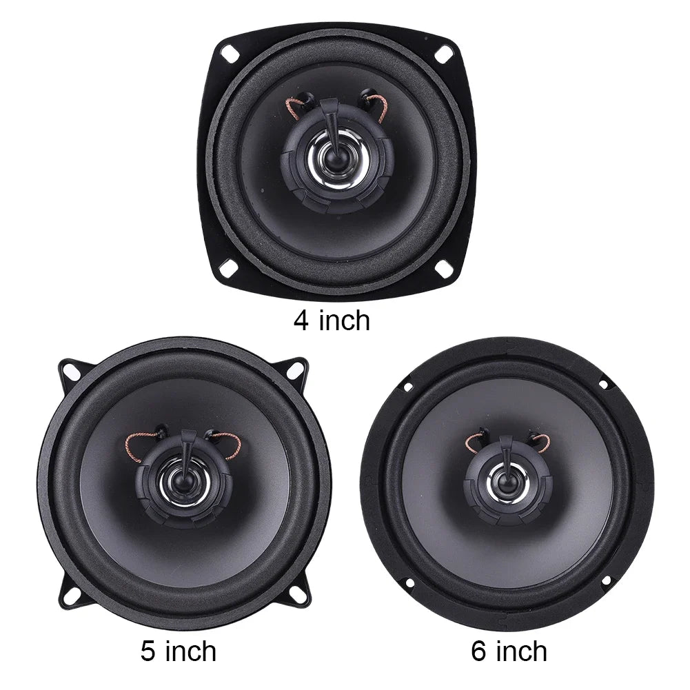 4/5/6 inch Car Audio Speaker 12V 300/400/500W 2 Way HiFi Coaxial Subwoofer Full Frequency