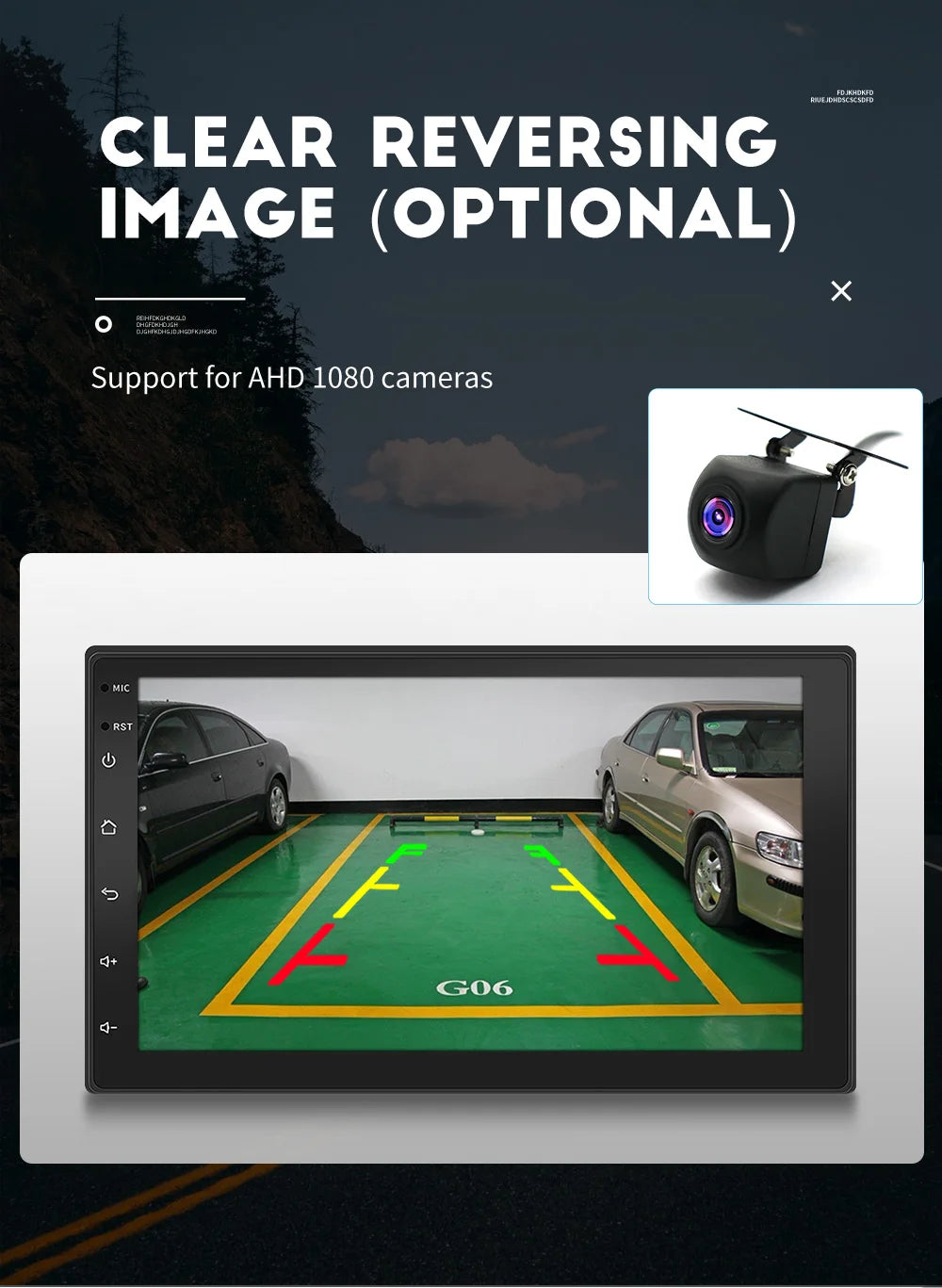 Car Radio Carplay Android Auto 2 Din 7"/9" GPS Navigator MP5 Player Glass Screen  Wi-Fi FM BT