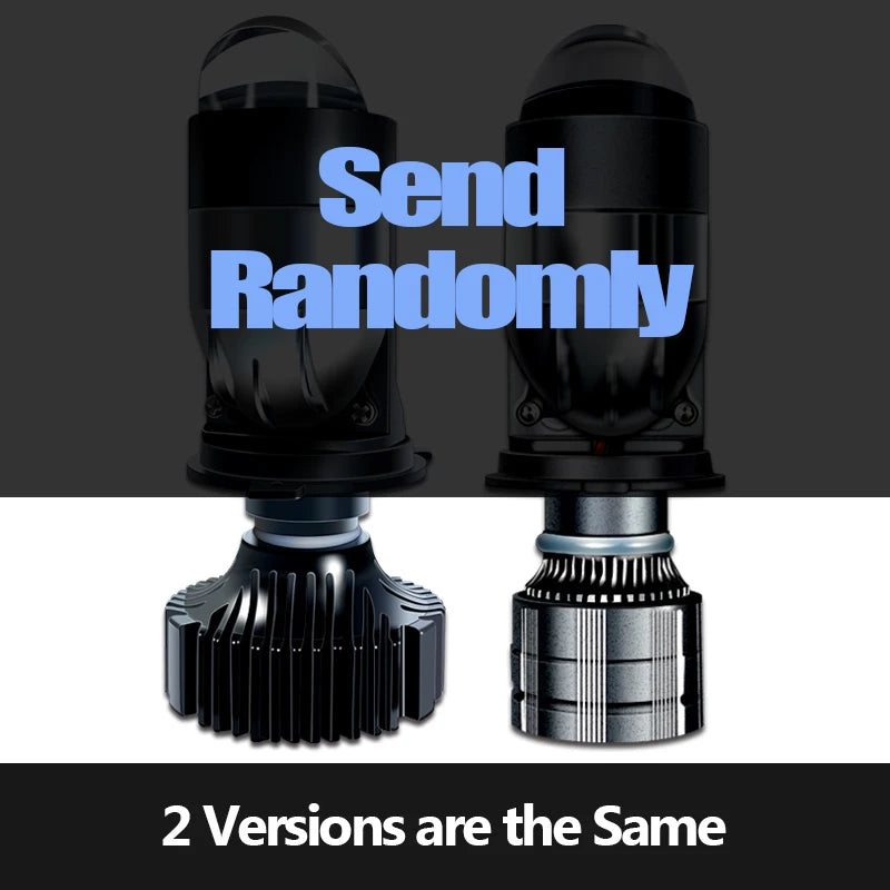 Mini Lens LED H4 Bulbs Headlight 6000k White Color