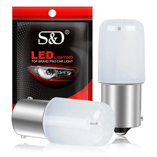 2pcs Bulb 3030 Car Turn Signal Lights Reverse 12V White Red Yellow