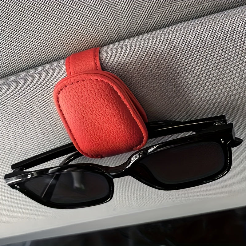 1pcs Universal Car Sun Visor Glasses Clip, Vehicle Interior Accessories