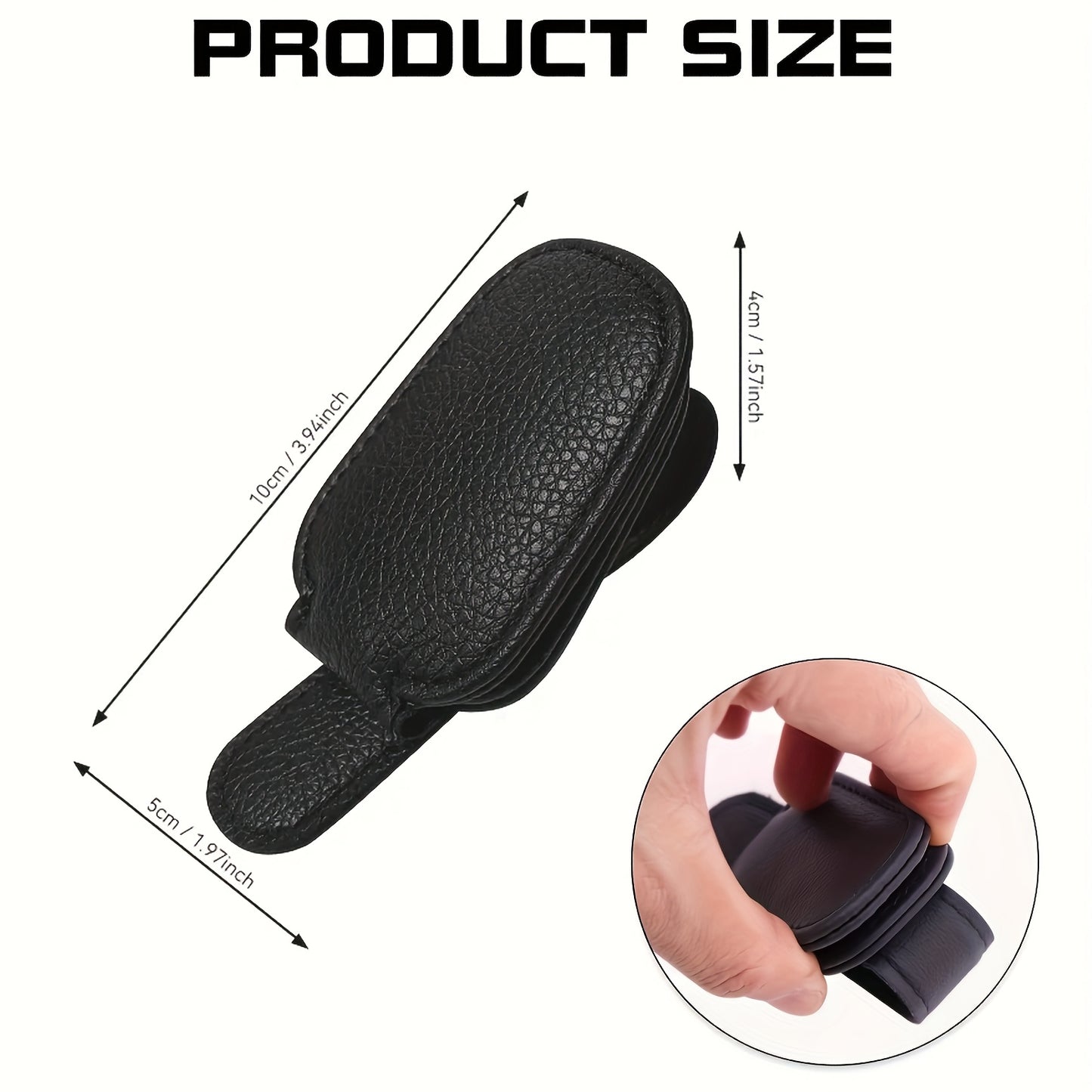 1pcs Universal Car Sun Visor Glasses Clip, Vehicle Interior Accessories