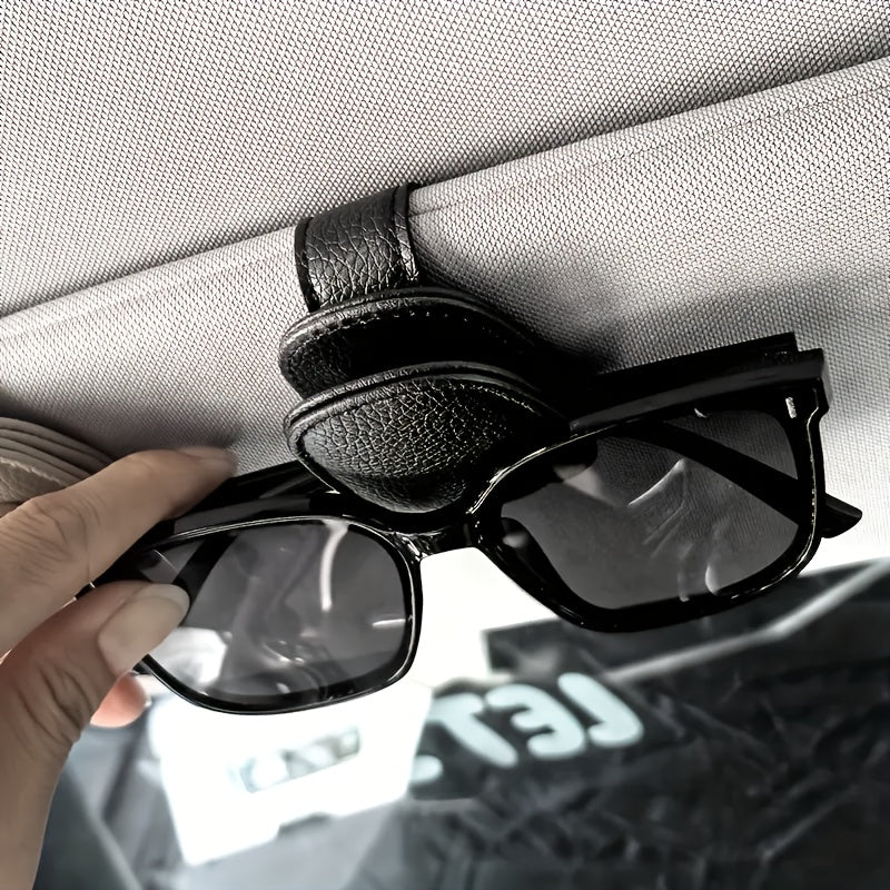 1pcs Universal Car Sun Visor Glasses Clip, Vehicle Interior Accessories