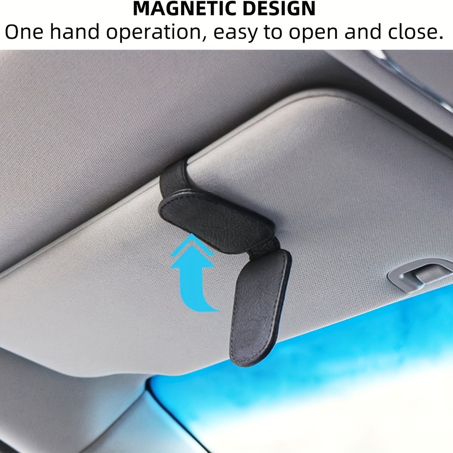1pcs Universal Car Sun Visor Glasses Clip, Vehicle Interior Accessories