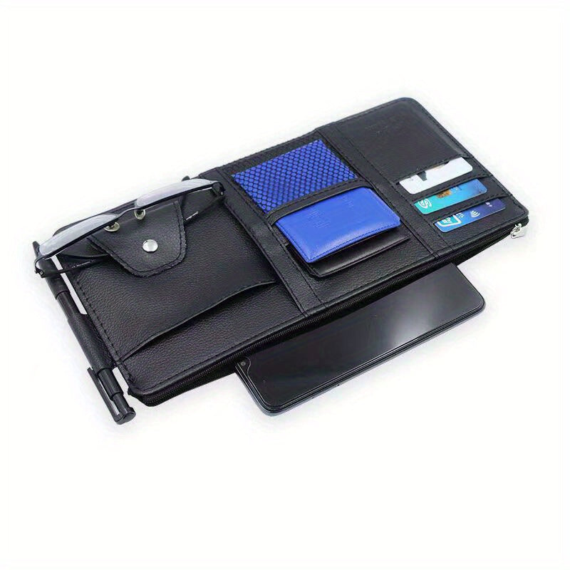 Car Organization with This Stylish Storage Bag and Sun Visor Clip