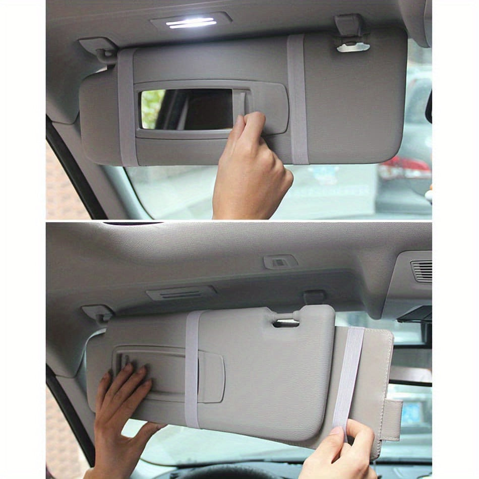 Car Organization with This Stylish Storage Bag and Sun Visor Clip
