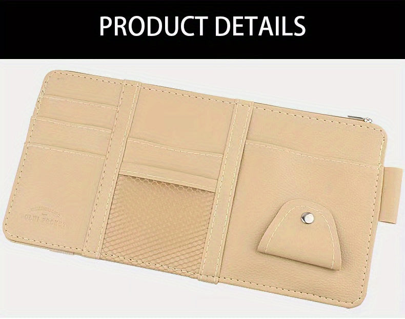 Car Organization with This Stylish Storage Bag and Sun Visor Clip