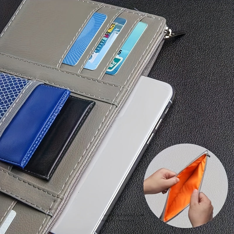 Car Organization with This Stylish Storage Bag and Sun Visor Clip