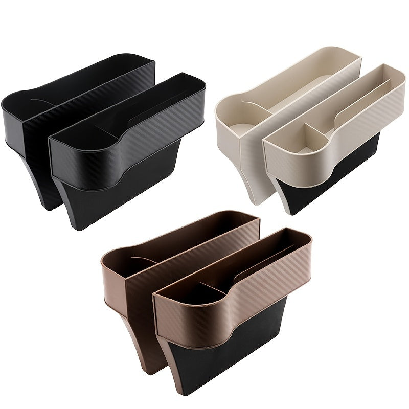 Car Seat Organizer with Cup Holder | Console Side Pockets Storage Box for Enhanced Organization