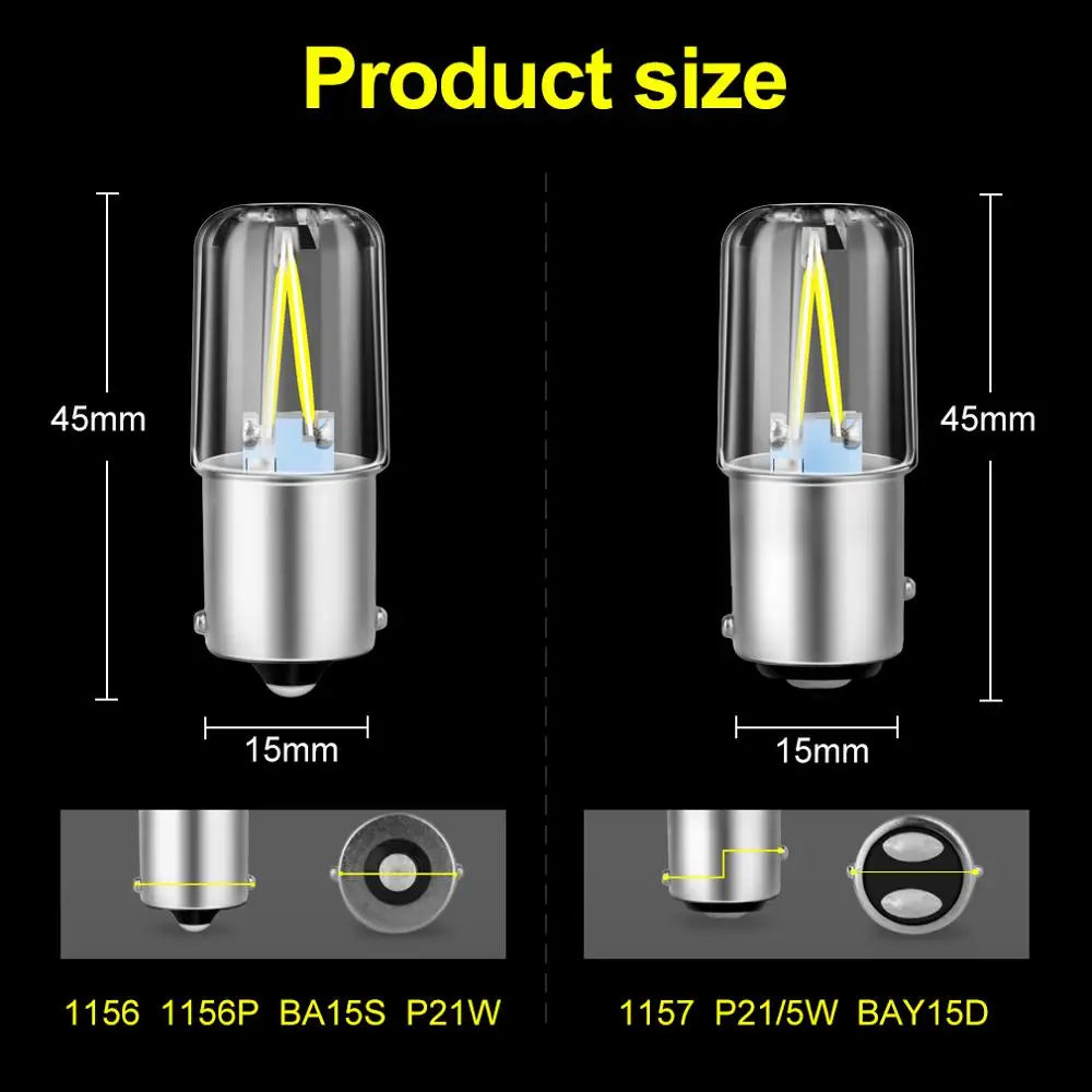 1pc Super Bright COB Led Bulbs 12V