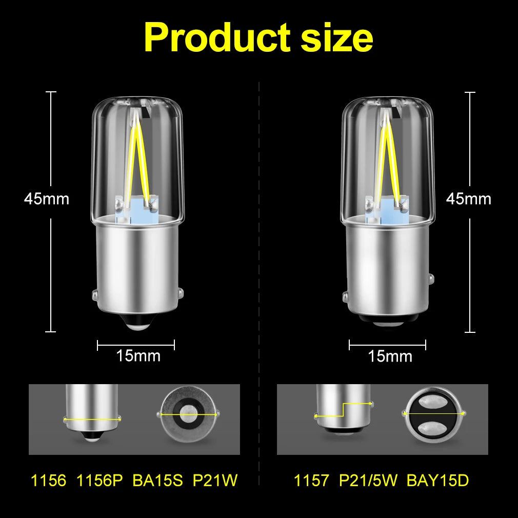 1pc Super Bright COB Led Bulbs 12V