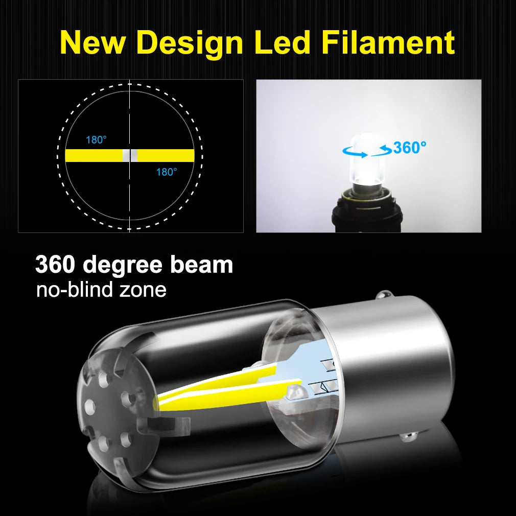 1pc Super Bright COB Led Bulbs 12V