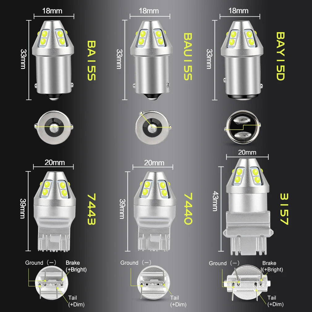Led Bulb 7W Led 3030 Chips Car Lights