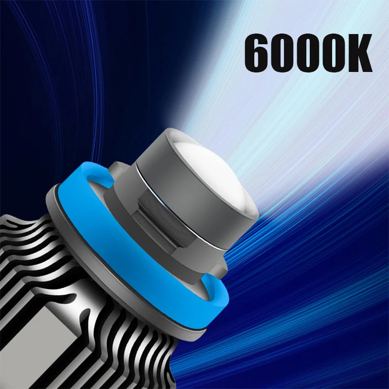 Leaser Lens Led Fog Light Bulb CSP 8000K 6000K 3000K 12V 24V