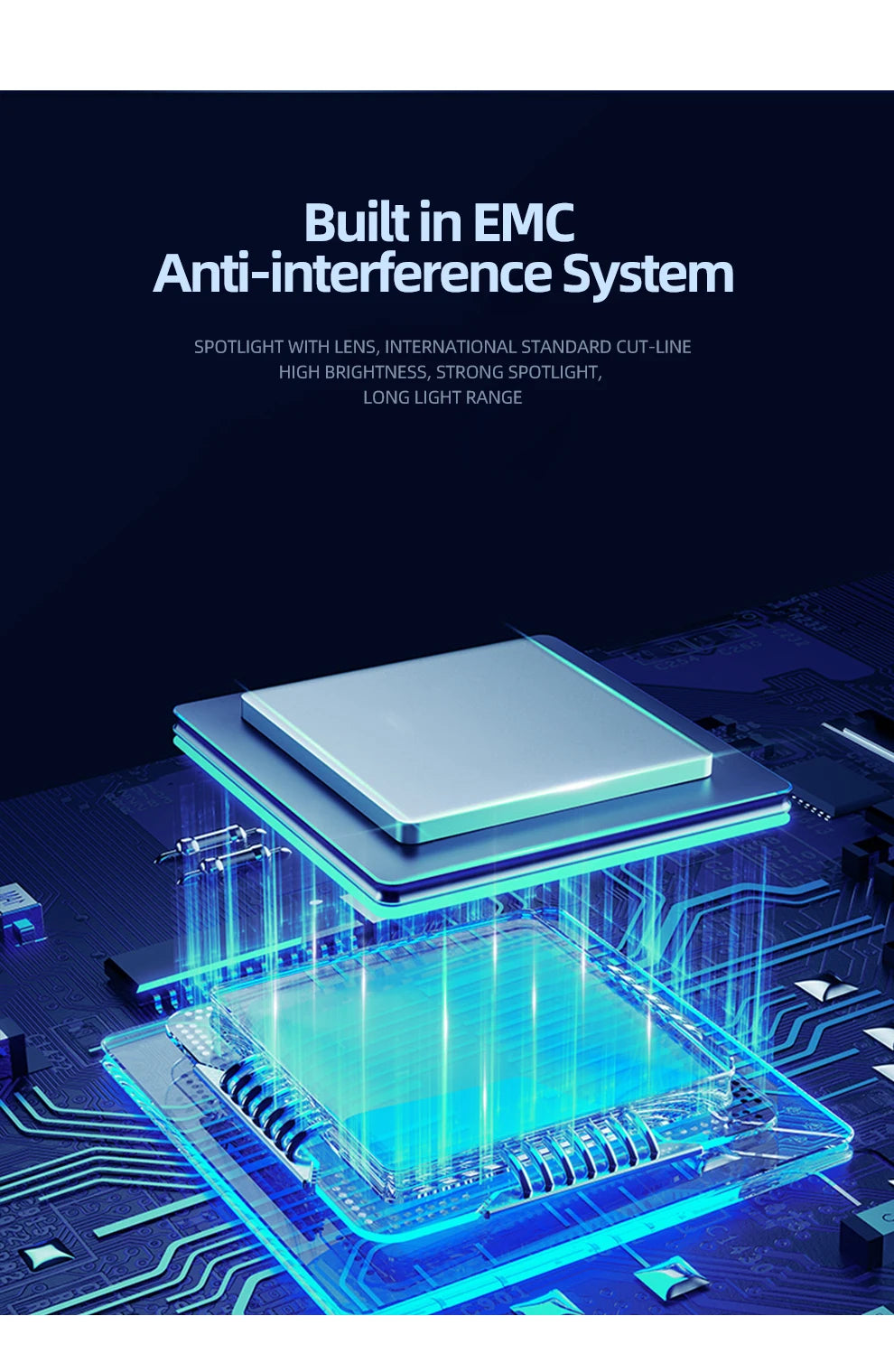 Copper Pillar 6 Sides 360 LED Headlight Bulbs