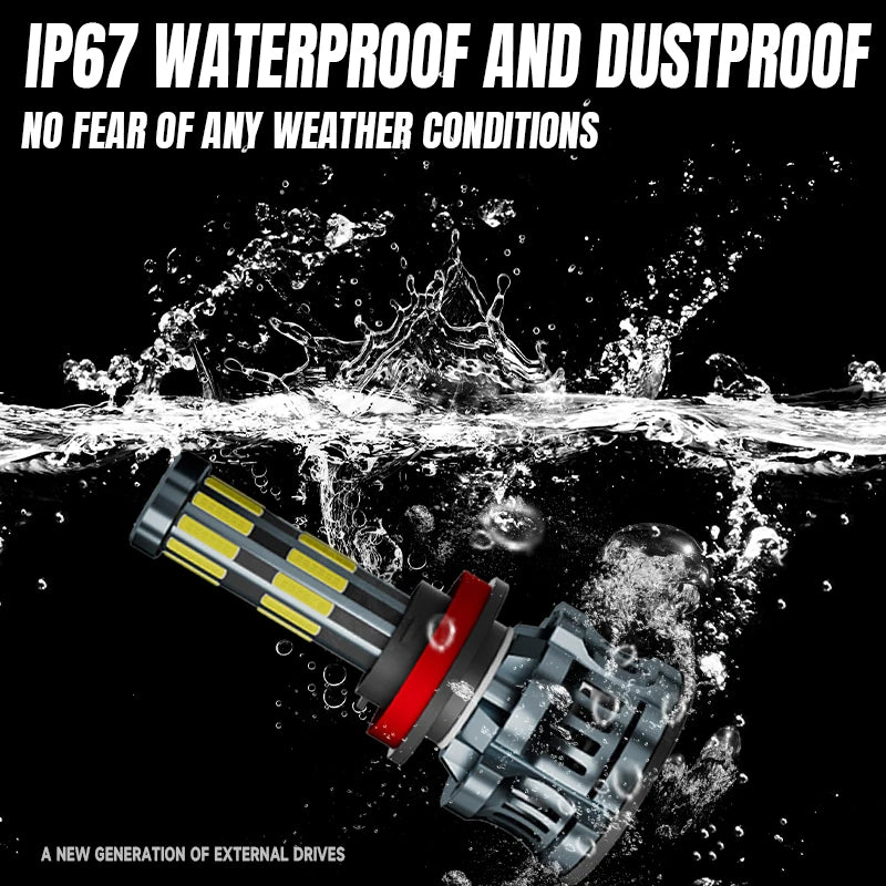 Car Light 20 Side 3D 360 300W 1200000LM Led Headlight Bulb 12V 24V