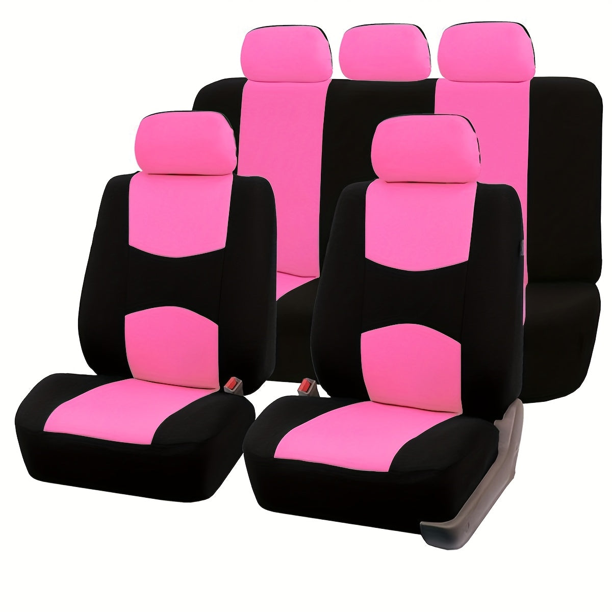 Polyester Universal Fit Car Seat Cover Full Set for 5 Seats Cars