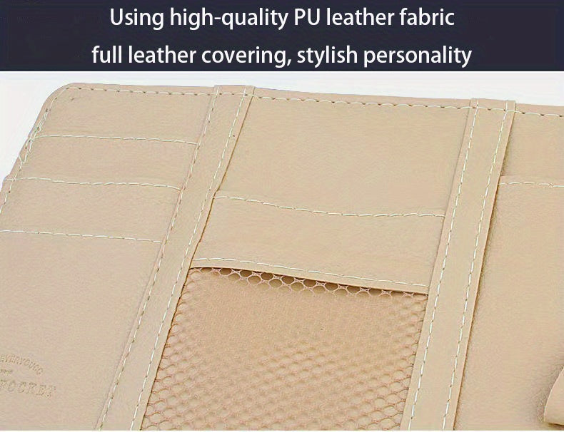 Car Organization with This Stylish Storage Bag and Sun Visor Clip