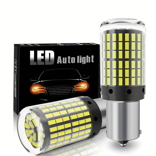 2PCS 1156 P21W BA15S PY21W BAU15S LED 1157 BAY15D Led Car Turn Signal Light Auto Brake Tail Reserve Lamps 3014 Chips 144SMD Canbus LED Bulbs White Red