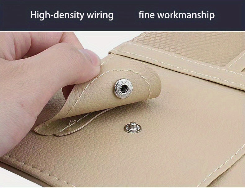 Car Organization with This Stylish Storage Bag and Sun Visor Clip